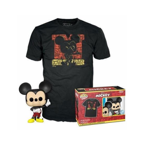 Picture of Funko Pop! & Tee (Adult): Disney - Mickey (Diamond Collection) (Special Edition) Vinyl Figure & T-Shirt (S)