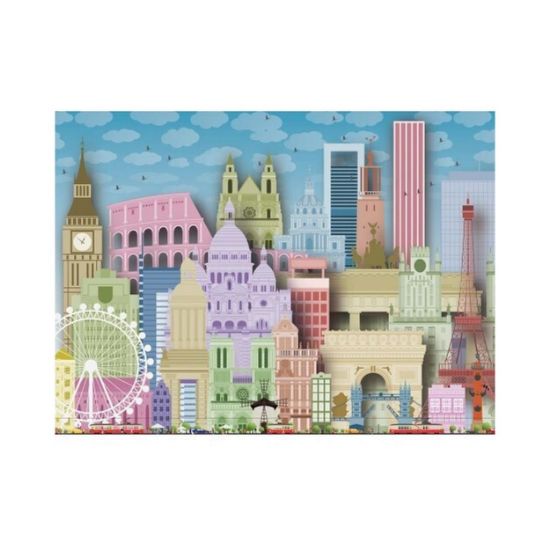 Picture of Ravensburger Puzzle: European Cities XXL (300pcs) (13355)