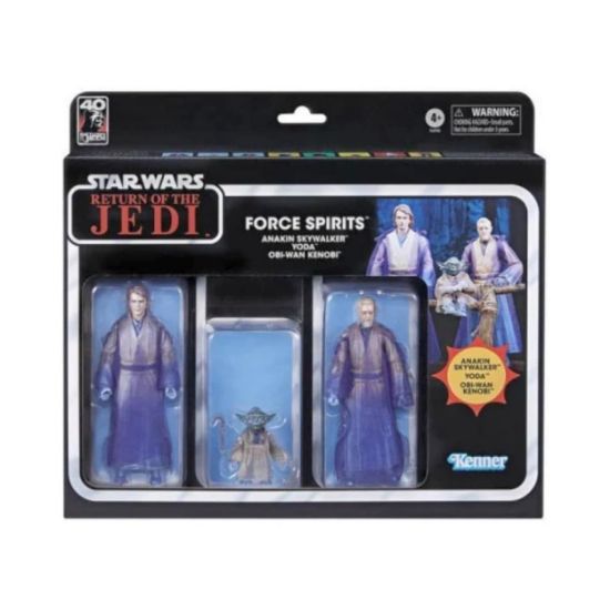 Picture of Hasbro Fans Black Series: Disney Star Wars Return of the Jedi Force Spirits - Anakin Skywalker / Yoda / Obi-Wan Kenobi Figures (15cm)  (F6998)