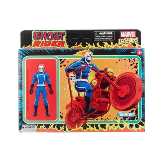 Picture of Hasbro Fans Marvel Legends: Retro Collection - Ghost Rider Action Figure & Motorcycle (10cm) (F6544)