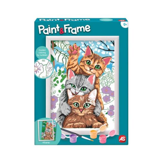 Picture of Paint & Frame Paint by Numbers Funny Kitties For Ages 9+