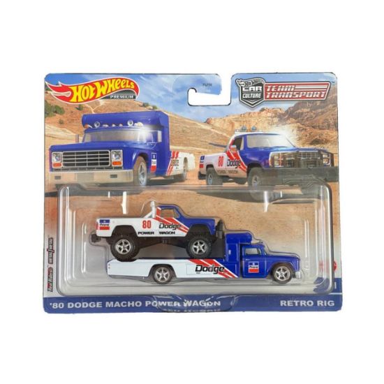 Picture of Mattel Hot Wheels: Premium Car Culture Team Transport - '80 Dodge Macho Power Wagon & Retro Rig (HKF38)