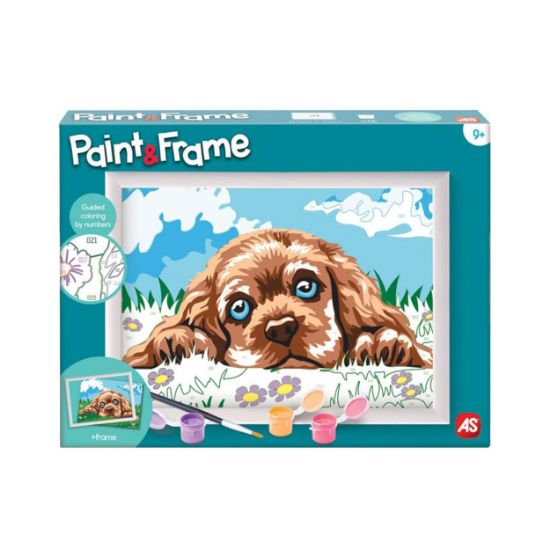 Picture of Paint & Frame Paint by Numbers Loving Puppy For Ages 9+