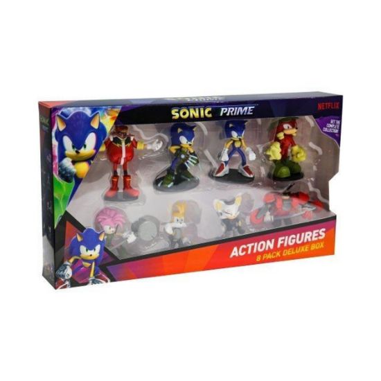 Picture of P.M.I. Sonic Prime - 8 Pack Deluxe Box (S1) Action Figures (7.5cm) (SON6080)