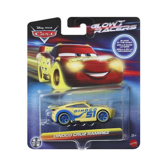 Picture of Mattel Disney Cars: Glow Racers - Dinoco Cruz Ramirez Vehicle (HPG81)