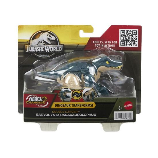 Picture of Mattel Jurassic World: Fierce Changers Double Danger - Baryonyx & Parasaurolophus (HLP09)