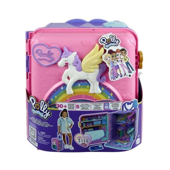 Picture of Mattel Polly Pocket: Pollyville - Resort Roll Away Playset (HKV43)