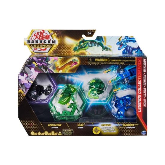 Picture of Spin Master Bakugan: Legends Collection Pack - Nova + Ultra + Geogan + Bakugan - Maxodon/Hyenix/Hanoj/Nillious Ultra (20140073)