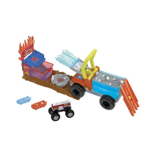 Picture of Mattel Hot Wheels: Monster Trucks Arena Smashers Color Shifters - 5-Alarm Rescue (HPN73)