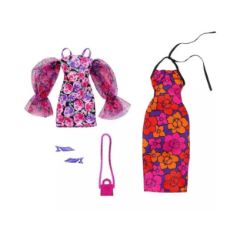 Picture of Μattel Barbie: Fashions 2-Pack Clothing Set - Dressy Floral-Themed and Accessory (HJT35)