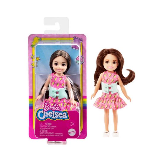 Picture of Mattel Barbie Club Chelsea Mini Girl Doll - Small Doll with Brace for Scoliosis Spine Curvature (HKD90)