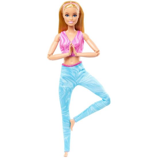 Picture of Mattel Barbie: Made to Move - Blonde Fashion Doll Wearing Removable Sports Top & Pants (HRH27)