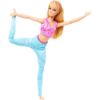 Picture of Mattel Barbie: Made to Move - Blonde Fashion Doll Wearing Removable Sports Top & Pants (HRH27)