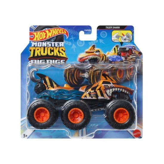 Picture of Mattel Hot Wheels: Monster Trucks Big Rigs - Tiger Shark Vehicle  (HWN88)