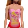 Picture of Mattel Barbie: Beach - Blond Hair Doll Wearing Pink Palm Tree-Print Swimsuit (HPV19)