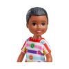 Picture of Mattel Barbie Club Chelsea Mini Doll - Small Dark Skin Boy Doll Wearing Removable Romper & Shoes with Brown Hair (HNY58)