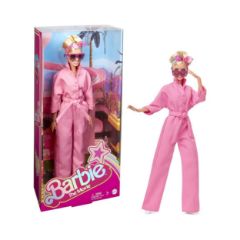 Picture of Mattel Barbie The Movie Collectible Doll Margot Robbie as Barbie in Pink Power Jumpsuit (HRF29)