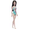 Picture of Mattel Barbie: Beach - Black Hair Doll Wearing Tropical Blue Swimsuit (HPV22)