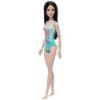 Picture of Mattel Barbie: Beach - Black Hair Doll Wearing Tropical Blue Swimsuit (HPV22)