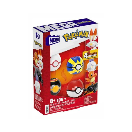 Picture of Mattel Mega Pokemon: Fire-Type Trainer Team  (HTJ06)