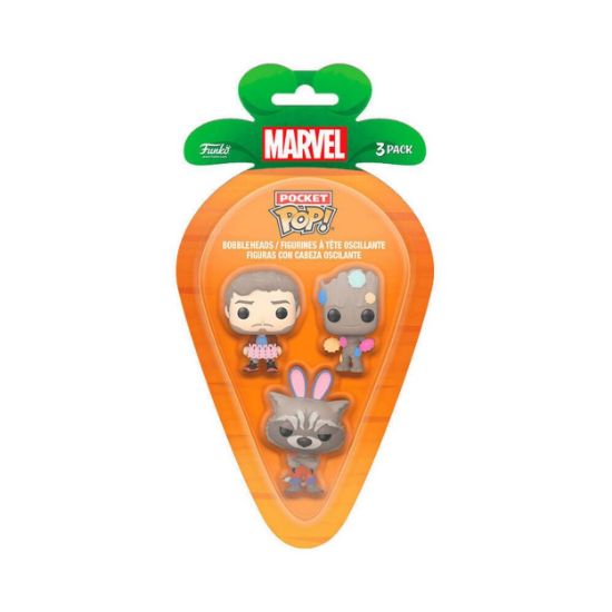 Picture of Funko 3-Pack Carrot Pocket Pop!: Guardians of the Galaxy Vinyl Figures