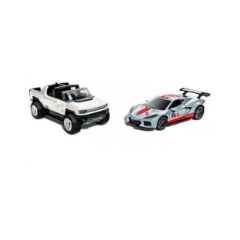 Picture of Mattel Hot Wheels: Pull-Back Speeders - GMC Hummer EV & Corvette C8.R (HPR94)