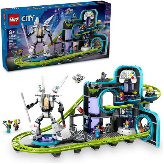 Picture of LEGO® My City: Robot World Roller-Coaster Park (60421)