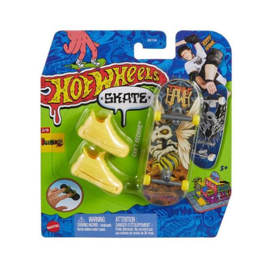 Picture of Mattel Hot Wheels Skate Fingerboard and Shoes: Tony Hawk Freestyle - Can't Beehive (HVJ88)