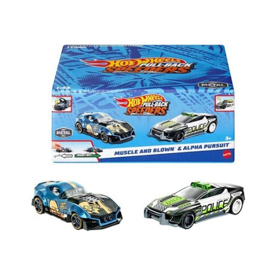 Picture of Mattel Hot Wheels: Pull-Back Speeders - Muscle and Blown & Alpha Pursuit (HPR97)