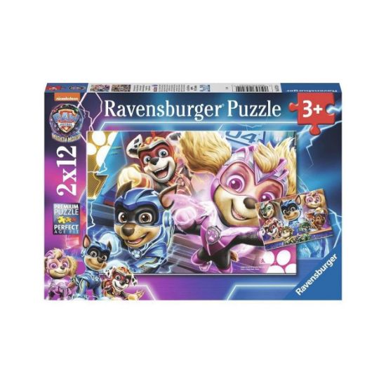 Picture of Ravensburger Puzzle: Paw Patrol The Mighty Movie (2x12pcs) (5721)