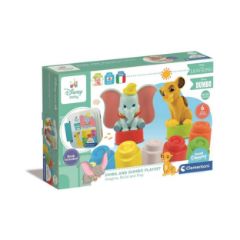 Picture of AS Baby Clementoni Disney The Lion King: Soft Clemmy Touch & Play - Simba and Dumbo Playset Building Blocks (1033-17817)