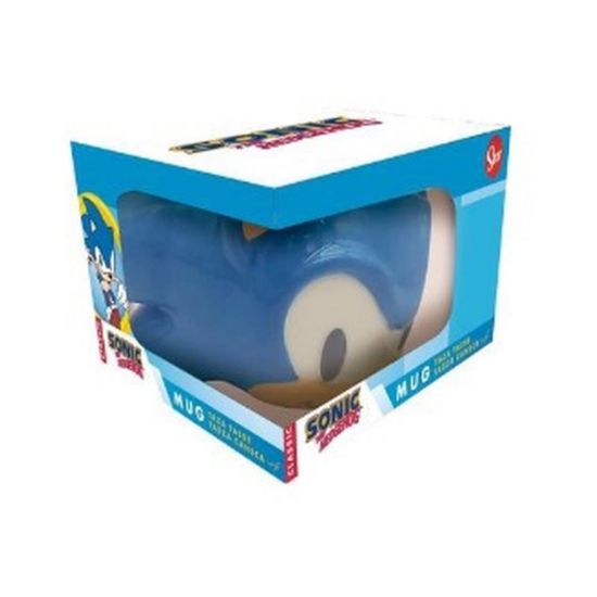 Picture of Stor: Sonic the Hedgehog - Head 3D Mug In Gift Box (350ml) (78896)