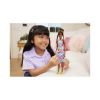 Picture of Mattel Barbie Doll - Fashionistas #210 Brown Hair In Bun - Diamond Crochet Dress Dark Skin Doll (HJT07)