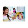 Picture of Mattel Barbie Doll - Fashionistas #215 Pink Star-Print Top Black Straight Hair Doll (HRH13)