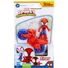 Picture of Hasbro Disney Marvel: Spidey and his Amazing Friends - Spidey with Bike Action Figure (F4001)