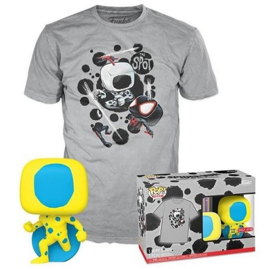 Picture of Funko Pop! & Tee (Adult) Marvel: Spider-Man Across the Spider-Verse - The Spot (Blacklight) (Special Edition) (Glows in the Dark) Bobble-Head Vinyl Figure and T-Shirt (S)