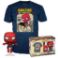 Picture of Funko Pop! & Tee (Adult): Spider-Man - Comic Cover (Metallic) Vinyl Figure & T-Shirt (XL)