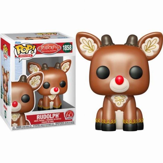 Picture of Funko Pop! Movies: Rudolph Red-Nosed Reindeer - Rudolph (Sitting) #1858 Vinyl Figure