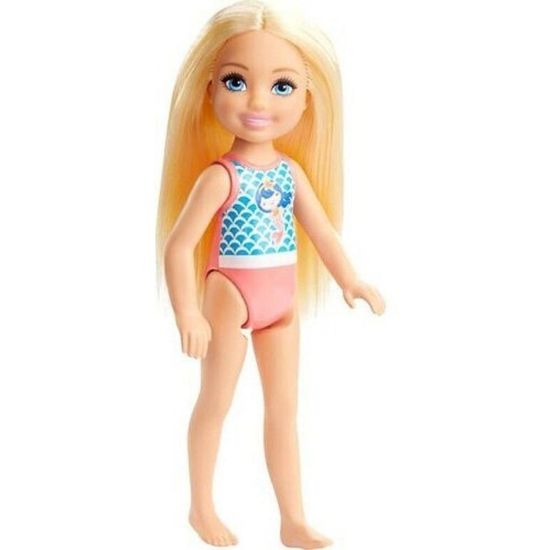 Picture of Mattel Barbie®: Club Chelsea Beach Doll with Mermaid Swimsuit (JBG70)