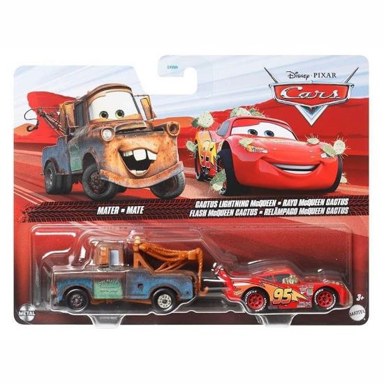Picture of Mattel Disney Pixar: Cars - Mater and Cactus Lighning McQueen (Set of 2) (HTX10)