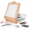 Picture of Mega Painting Workshop Drawing Set 5 in 1 With Wooden Case-Easel For Ages 7+