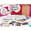 Picture of Mega Painting Workshop Drawing Set 5 in 1 With Wooden Case-Easel For Ages 7+