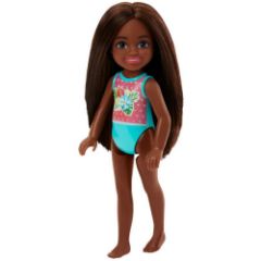 Picture of Mattel Barbie®: Club Chelsea Beach Doll with Dark Skin (HTK27)