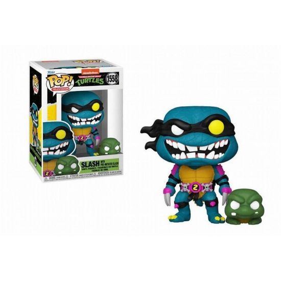 Picture of Funko Pop! Television: Teenage Mutant Ninja Turtles - Slash with Pre-mutated Slash #1558 Vinyl Figure