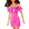 Picture of Mattel Barbie: 65 Inspiring Stories 1997 - Fashionistas Doll with Brown Hair & Pink Dress (HRH15)