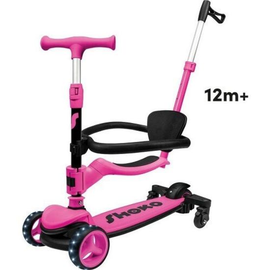 Picture of AS SHOKO: Prime 4 in 1 PLUS Scooter Ροζ (5004-50523)