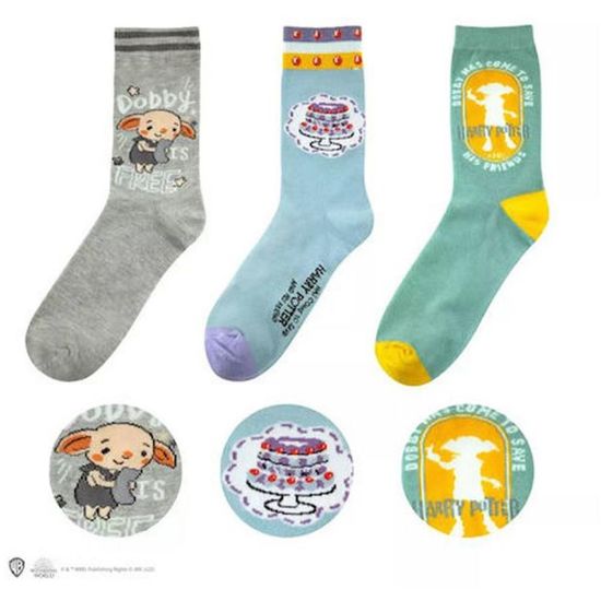 Picture of Cinereplicas Movies: Harry Potter - Dobby Socks (Set of 3) (CR1603)