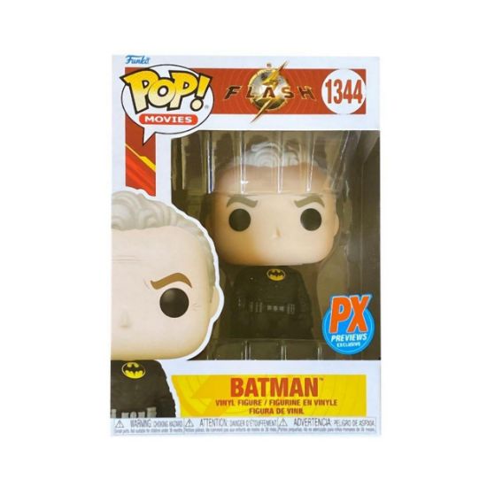 Picture of Funko Pop! Movies DC: The Flash - Batman (Keaton) Unmasked (ALT) (PX Exclusive) #1344 Vinyl Figure