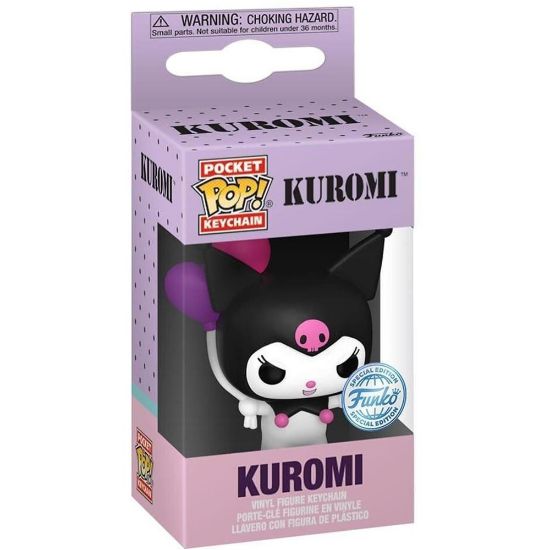 Picture of Funko Pocket Pop! Sanrio: Kuromi - Kuromi Balloon Vinyl Figure Keychain