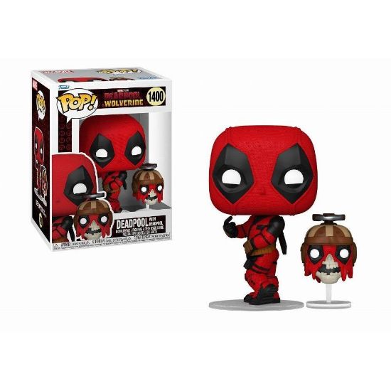 Picture of Funko Pop! Marvel: Deadpool & Wolverine - Deadpool with Headpool #1400 Bobble-Head Vinyl Figures